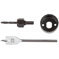 Сверла наборные для замков, набор 3 шт. (22/48 мм) (36348)