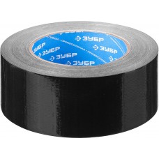 Лента армированная универсальная 48 мм, 45 м, чёрная, на тканевой основе ЗУБР Профессионал 12096-50-50