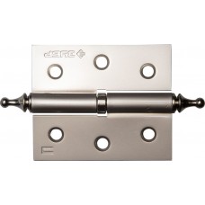 Петля карточная 75 х 63 х 2.5 мм, разъемная, левая, цвет матовый никель (PN), 2 шт ЗУБР 37605-075-4L