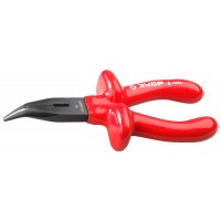 Диэлектрические изогнутые тонкогубцы 160 мм ЗУБР Электрик 2214-4-16