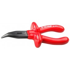 Диэлектрические изогнутые тонкогубцы 160 мм ЗУБР Электрик 2214-4-16