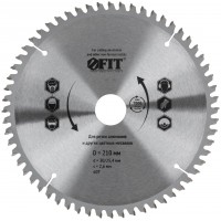 Диск пильный для циркулярных пил по алюминию 210 x 30/25,4 x 60T (37786)