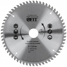 Диск пильный для циркулярных пил по алюминию 210 x 30/25,4 x 60T (37786)