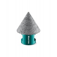 Вакуумная алмазная фреза конусная VS DIAMOND, d 2–38 мм, М14 KRAFTOOL 29812-02-38