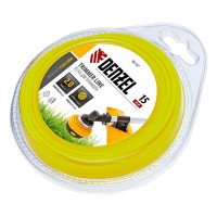 Леска для триммера, круглая 2 мм х 15 м, блистер Flex cord Denzel (96107)