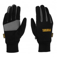 Перчатки универсальные, двойные, работа с сенсорным экраном, вязаная манжета, размер 10 Denzel (68094)