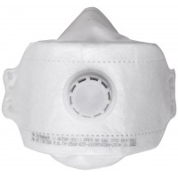 Полумаска фильтрующая, FFP3, складная (трехпанельная), 4-х слойная, с клапаном, Профи (12299)