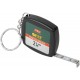 Рулетка-брелок 2 м x 6 мм, черная квадратная