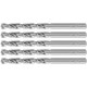 Сверла по металлу HSS шлифованные, угол заточки 135°, 6,0 x 93 мм (5 шт.) (35697М)