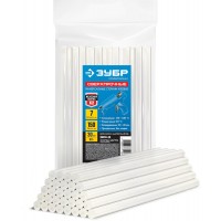 Стержни клеевые сверхпрочные прозрачные 7 х 150 мм, 30 шт ЗУБР Профессионал 06855-30