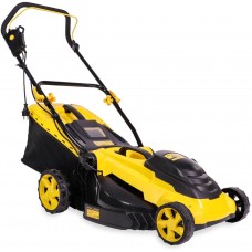 Газонокосилка эл. CHAMPION EM4118 (1,8 кВт пласт.+ткань травосб. 50л ширина 420мм 25-75мм, 13кг) (EM4118)