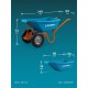 GRINDA GP-22, ударопрочный пластиковый кузов, 110 л, 220 кг, двухколесная, пневматические колеса, тачка садовая PROLine (422406)