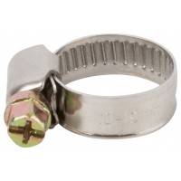 Хомут обжимной (нержавеющая сталь со сваркой) 10-19 мм (64273)