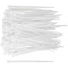 Хомуты нейлоновые, белые д/проводов 100 шт., 80x2,5 мм (60408)