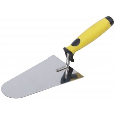 Мастерок нержавеющий, мягкая ручка, Профи, бетонщика 180 мм (05072)