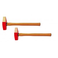 Молоток слесарный 600 гр AlCu рукоятка дерево, искробезопасный 188A-1006, HORTZ