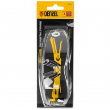 Очки защитные открытые, поликарбонатные, прозрачная линза, 2х комп.дужки Denzel (89191)