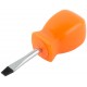 Отвертка Эконом, CrV сталь, пластиковая оранжевая ручка 5х38 мм SL (54172)