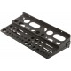 Полка для инструмента пластиковая мини черная, 48 отверстий, 300х150 мм