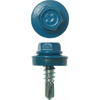 Саморез кровельный 19 х 5.5 мм, RAL 5009 небесно-голубой, 500 шт СКМ 5009 ЗУБР 4-300315-55-019-5009