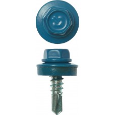 Саморез кровельный 19 х 5.5 мм, RAL 5009 небесно-голубой, 500 шт СКМ 5009 ЗУБР 4-300315-55-019-5009