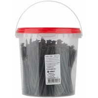 Саморезы черные по гипроку к дереву 4,8 х 100 (фасовка Ведро 250 шт) (22400-4В)