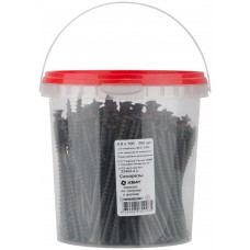 Саморезы черные по гипроку к дереву 4,8 х 100 (фасовка Ведро 250 шт) (22400-4В)