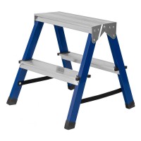 Стремянка двусторонняя 2 ступени, стальная, Сибртех (97932)