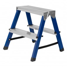 Стремянка двусторонняя 2 ступени, стальная, Сибртех (97932)