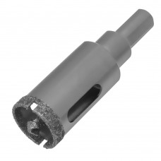 Сверло алмазное по керамограниту, 22 х 67 мм, трехгранный хвостовик Matrix (726223)