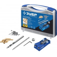 Кондуктор двойной для глухих отверстий два отверстия в кейсе ЗУБР Профессионал 30091