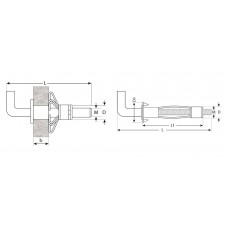 Анкер с крюком для пустотелых конструкций МОЛЛИ, М4 х 32 х 13 мм, 150 шт ЗУБР 4-302492-04-032