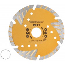 Диск отрезной алмазный универсальный с защитными секторами (сухая и влажная резка) 125х1,9х7х22,2 мм (37546)