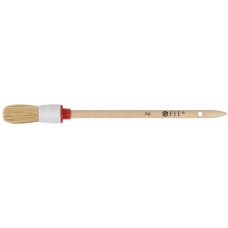 Кисть круглая, натуральная светлая щетина №2 ( 20 мм) (01302)