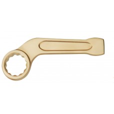Ключ гаечный накидной ударный изогнутый 27 искробезопасный сплав AlCu 164-27, HORTZ