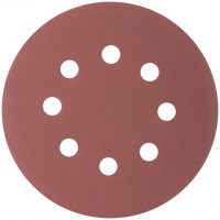 Круги шлифовальные с отверстиями (липучка), алюминий-оксидные, 125 мм, 5 шт. Р 600 (39842М)