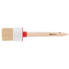 Круглая кисть, натур. щетина, 55% топс, деревянная ручка, O55 мм (30-0408)