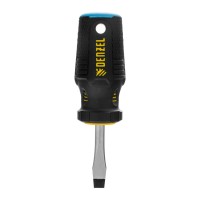 Отвертка, SL6x38 мм, S2, 3к рукоятка Denzel (122017)