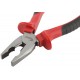 Плоскогубцы комбинированные Оптима, двухцветные обрезиненные ручки, полированная сталь 200 мм (47555)
