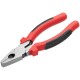 Плоскогубцы комбинированные Стандарт красно-черные пластиковые ручки, полированная сталь 165 мм (48165)