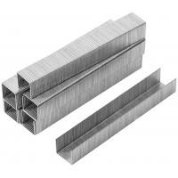 Скобы для степлера закалённые прямоугольные 11,3 мм х 0,7 мм (узкие тип 53) 10 мм, 1000 шт. (31410)