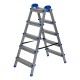 Стремянка двухсторонняя 5 ступеней, сталь профиль, стальные ступени, Сибртех (97985)