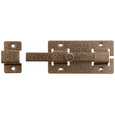 Задвижка накладная для дверей усиленная квадратный засов цвет бронза ЗД-06 60х115 мм 37788-6  