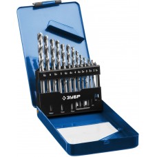 Набор сверл по металлу в мет. боксе 1.5-6.5 мм 13 шт сталь Р6М5 класс А ЗУБР ПРОФ-А Профессионал 29625-H13