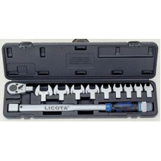 Динамометрический ключ в наборе со сменными насадками, 11пр., 40-210Нм (AQC-S001NM) Licota