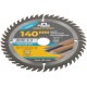 Диск пильный для циркулярных пил по ламинату 140 х 20 х 48T + кольцо 20/16 мм (37791М)