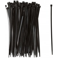 Хомуты нейлоновые для проводов, черные 100 шт., 4,8х200 мм (60354)