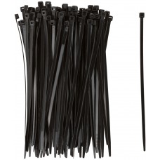 Хомуты нейлоновые для проводов, черные 100 шт., 4,8х200 мм (60354)