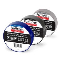Изолента ПВХ Heavy Duty 19х0.18х20 (сер) (Fortisflex) (90822)