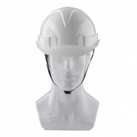 Каска защитная с храповым механизмом, Европласт, белая Сибртех (89109)